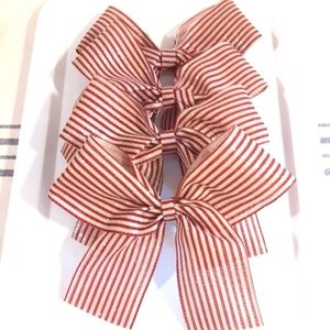 4 Striped Handmade Christmas Premium Gifting Ribbons